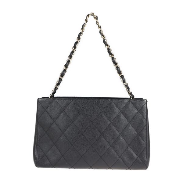 2108033008178 3 Chanel Matelasse Handbag Caviar Skin Black Chain