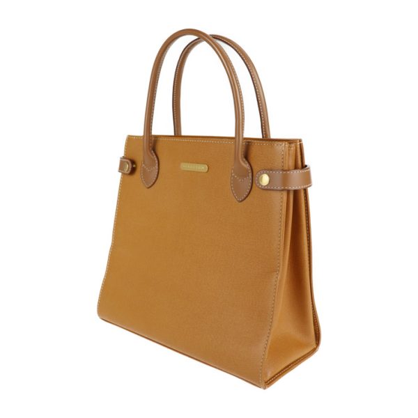 2108073007111 2 Burberry Leather Tote Bag Camel