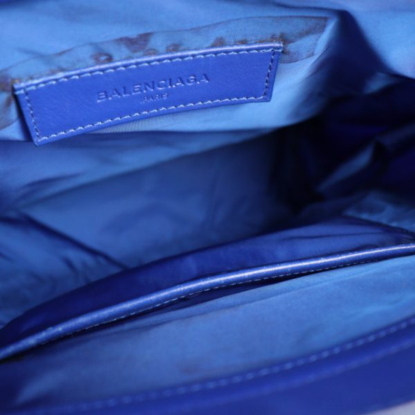 2108093002151 9 Balenciaga Cabas Nylon Leather Tote Bag Blue