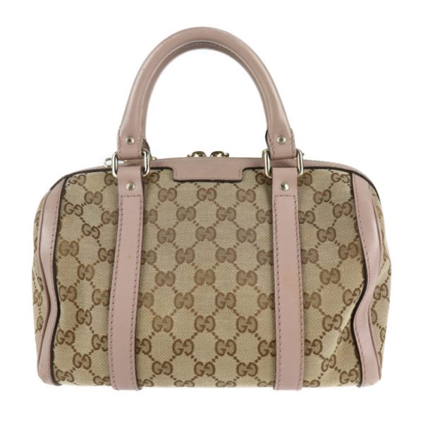 2109093007177 1 Gucci GG Canvas Handbag Leather Beige Purple