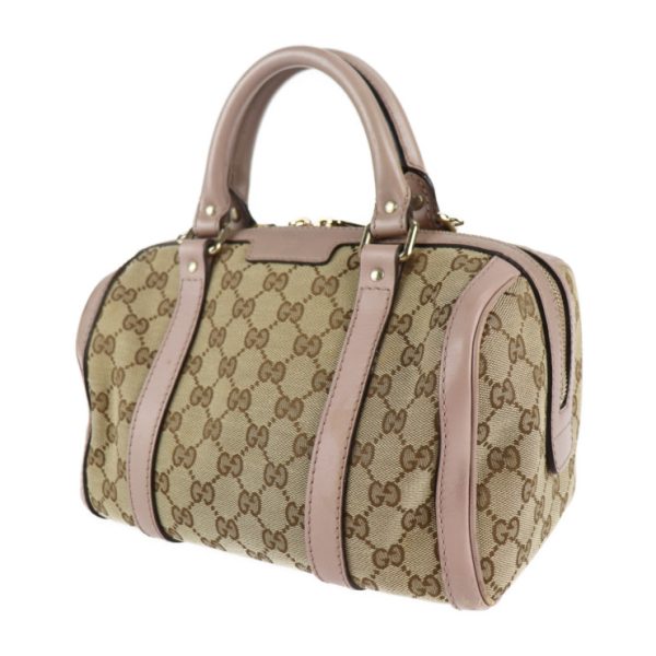 2109093007177 2 Gucci GG Canvas Handbag Leather Beige Purple