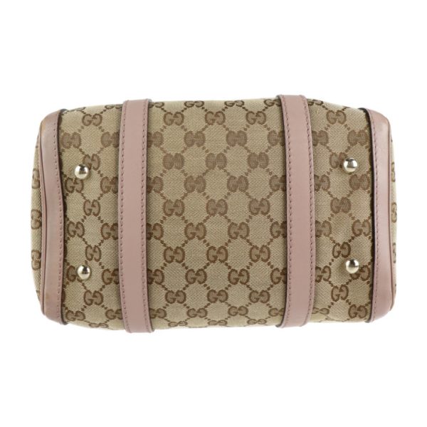 2109093007177 4 Gucci GG Canvas Handbag Leather Beige Purple