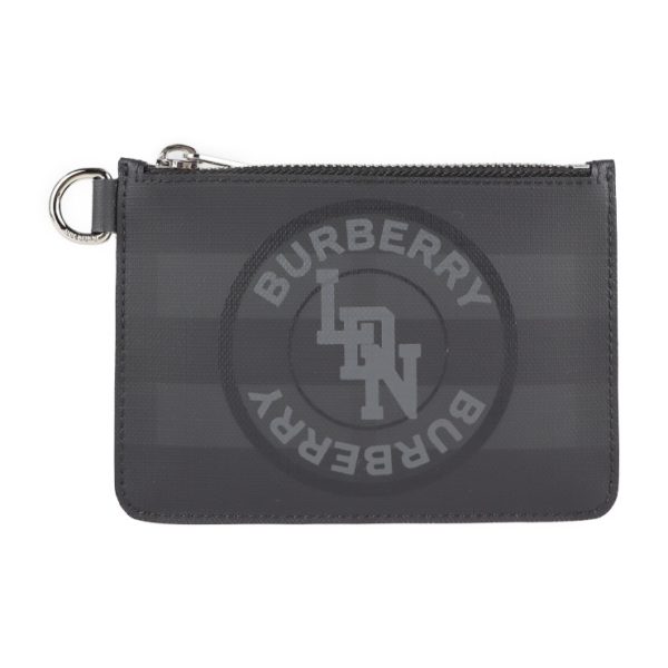 2110023002174 1 Burberry PVC Coin Case Dark Charcoal