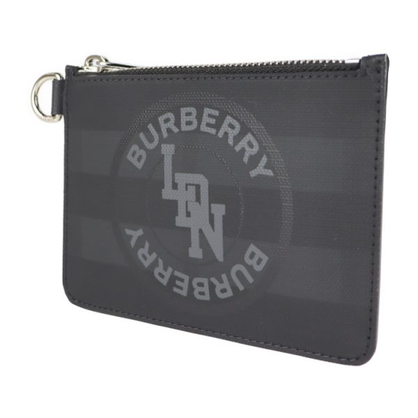 2110023002174 2 Burberry PVC Coin Case Dark Charcoal