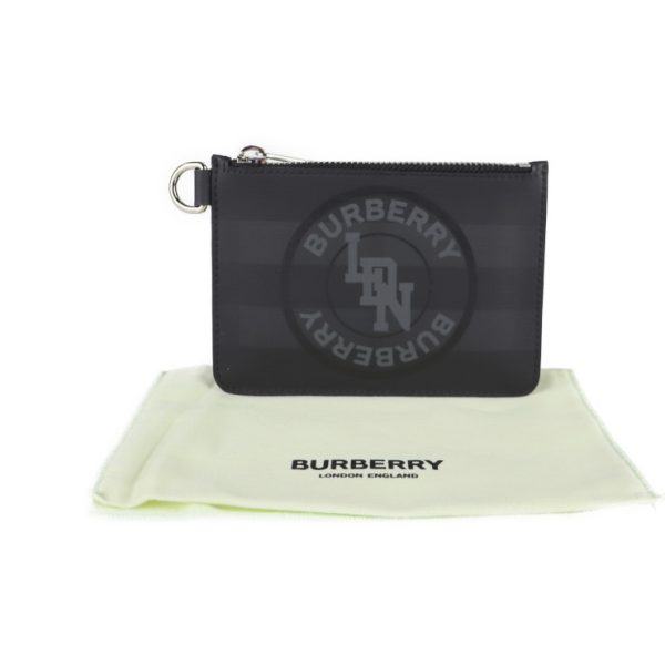 2110023002174 8 Burberry PVC Coin Case Dark Charcoal