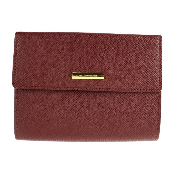 2110033002224 1 Burberry Leather Bifold Wallet Bordeaux