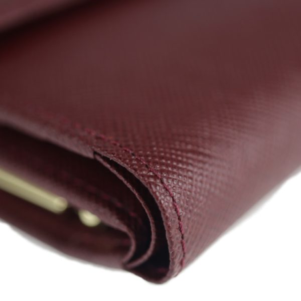 2110033002224 7 Burberry Leather Bifold Wallet Bordeaux