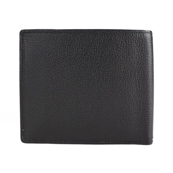 2110033002237 3 Burberry Leather Compact Wallet Black