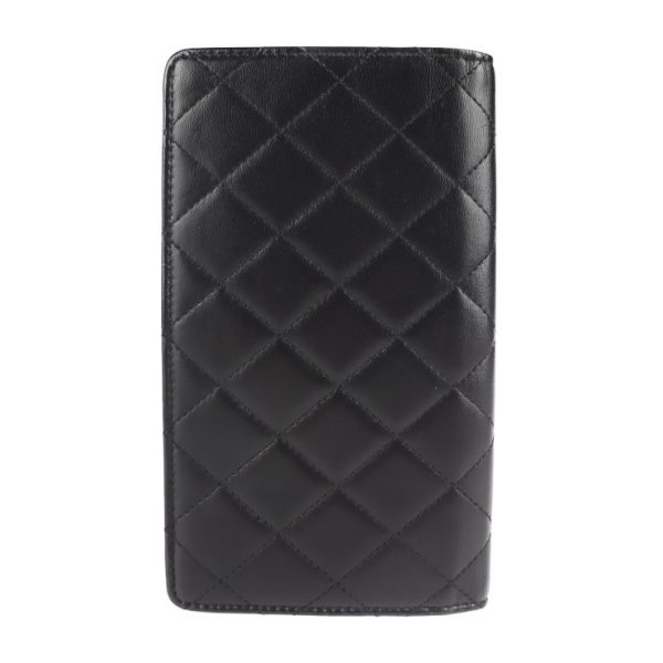 2110063007192 3 Chanel Coco Cocoon Bifold Wallet Black Bordeaux