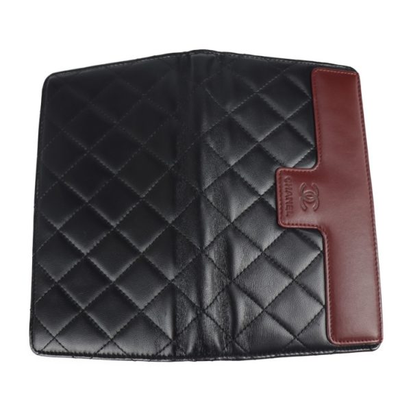 2110063007192 5 Chanel Coco Cocoon Bifold Wallet Black Bordeaux