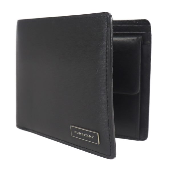 2110063007241 2 Burberry Leather Bifold Wallet Black