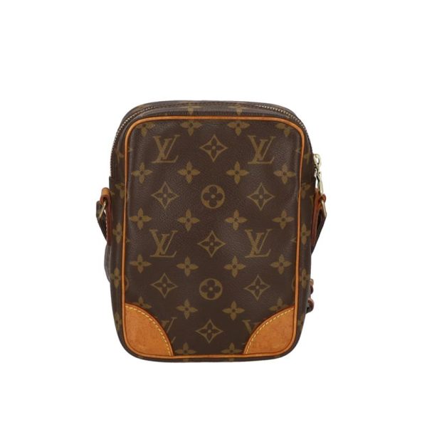 21104 2 Louis Vuitton Danube Monogram Shoulder Bag Brown