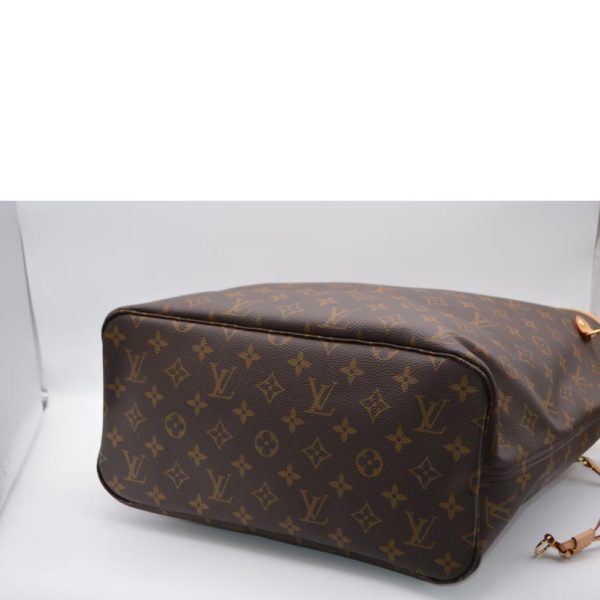 21108 3 Louis Vuitton Neverfull MM New Model Monogram Tote Bag Beige