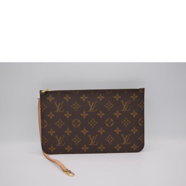 21108 6 Louis Vuitton Neverfull Monogram Tote Bag Beige