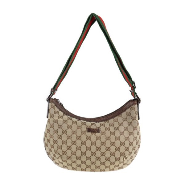 2111113007148 1 GUCCI Sherry Line Shoulder Bag GG Canvas Beige Brown