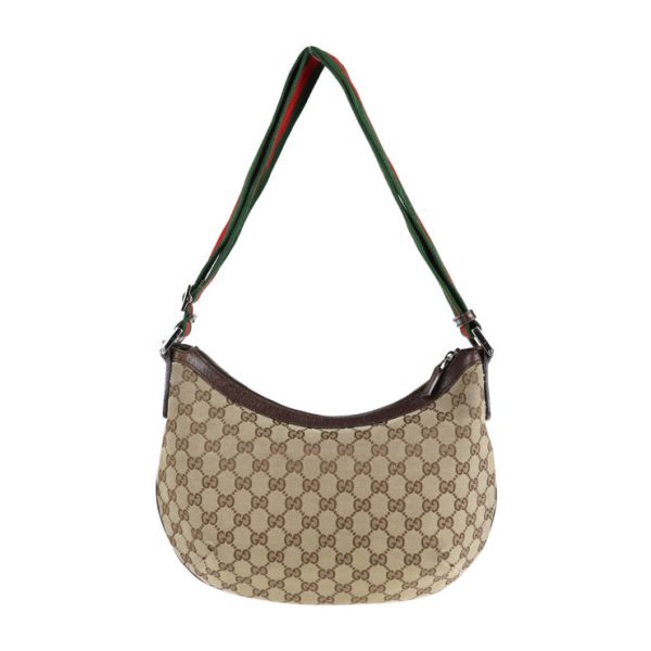 2111113007148 3 GUCCI Sherry Line Shoulder Bag GG Canvas Beige Brown