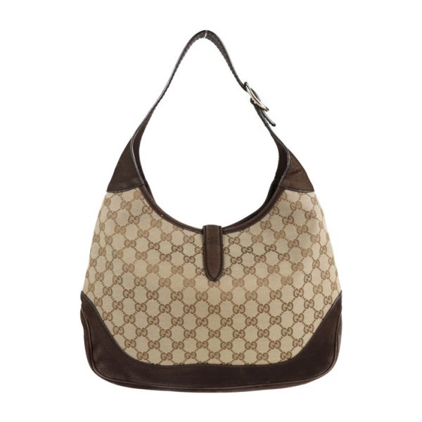 2111113007149 3 GUCCI New Jackie Sherry Line Shoulder Bag GG Canvas Nubuck Beige Brown