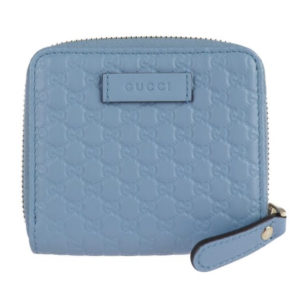 2111113007163 1 GUCCI Micro Guccisima Bifold Wallet Leather Light Blue