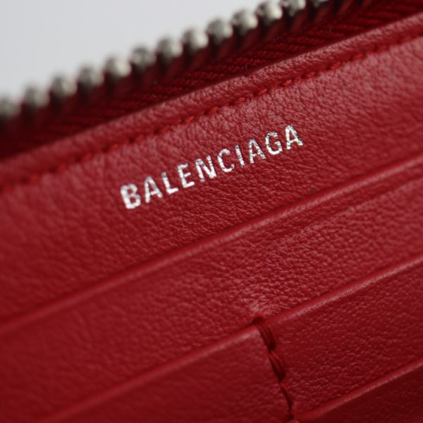 2112053002105 6 Balenciaga Paper Continental Leather Long Wallet Red