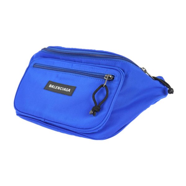 2112083007163 2 Balenciaga Bumbag Nylon Waist Bag Blue