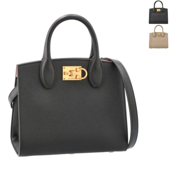 2114240001 Ferragamo Studio Box Mini Tote Bag