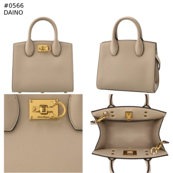 2114240001 10 Ferragamo Studio Box Mini Tote Bag