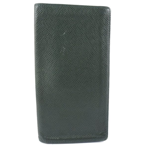 21143054 1 LOUIS VUITTON Porto Cartes Long Wallet M31004 Taiga Epicea Green