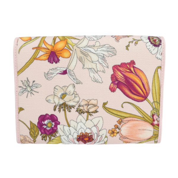 2116123007176 3 GUCCI Flora Pouch Canvas Pink Multicolor