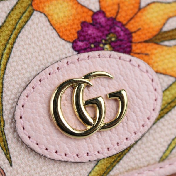 2116123007176 8 GUCCI Flora Pouch Canvas Pink Multicolor