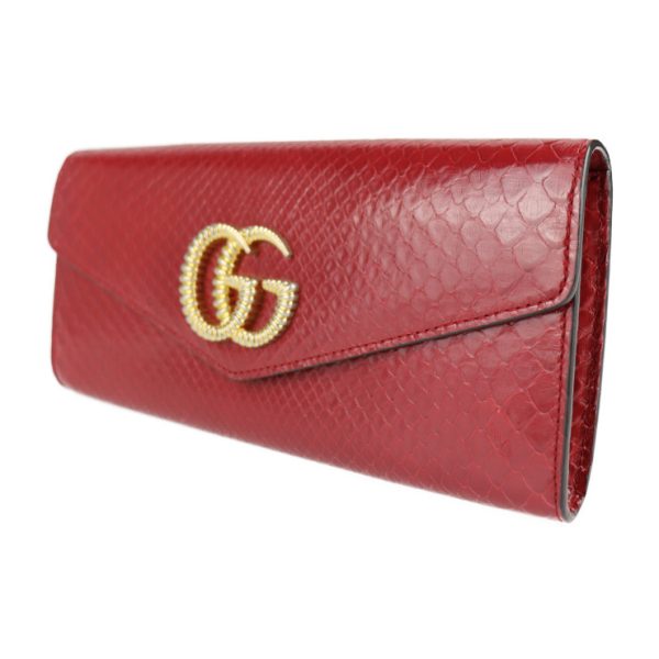 2116123007177 2 GUCCI Broadway GG Marmont Clutch Bag Python Red