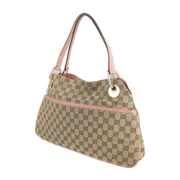 2116123007184 2 GUCCI Tote Bag GG Canvas Brown Beige Pink