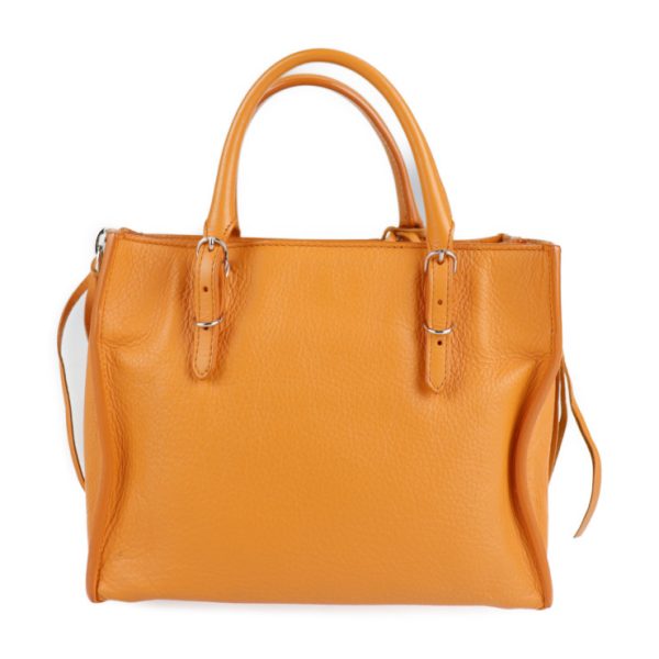 2116123007190 3 Balenciaga Paper Mini Leather Handbag Orange