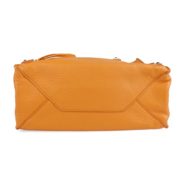 2116123007190 4 Balenciaga Paper Mini Leather Handbag Orange