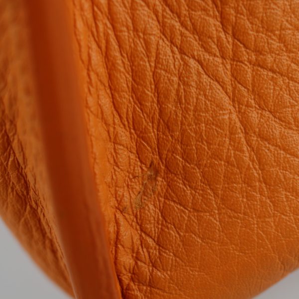 2116123007190 7 Balenciaga Paper Mini Leather Handbag Orange