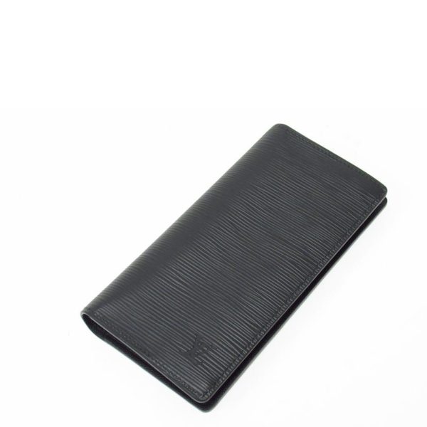 21166 3 Louis Vuitton Portefeuil Brazza Epi Wallet Black