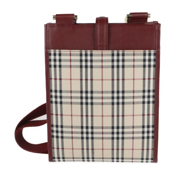 2117033002366 3 Burberry Plaid Canvas Leather Crossbody Bag Beige Bordeaux