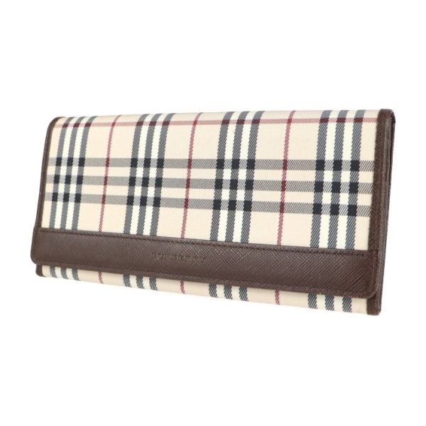 2117033002373 2 Burberry Nova Check Canvas Leather Bifold Wallet Beige Brown