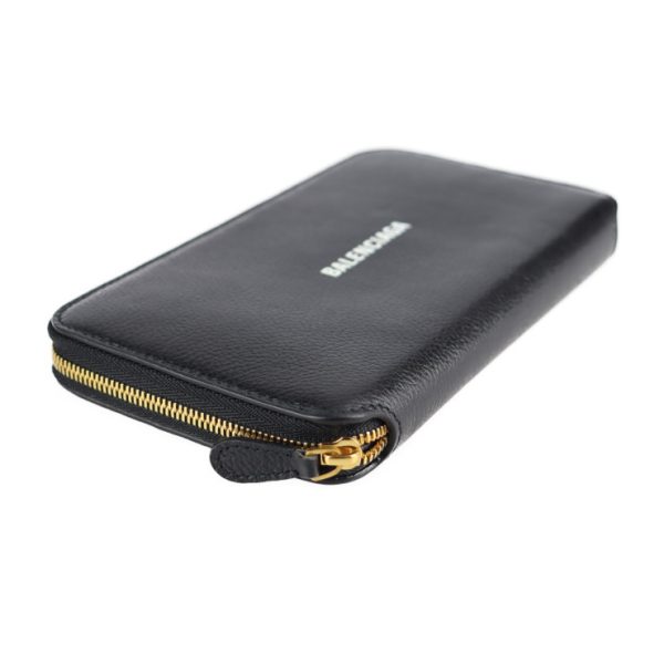 2117053008203 4 Balenciaga Leather Long Wallet Black