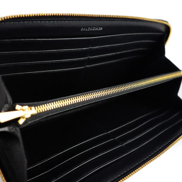 2117053008203 7 Balenciaga Leather Long Wallet Black