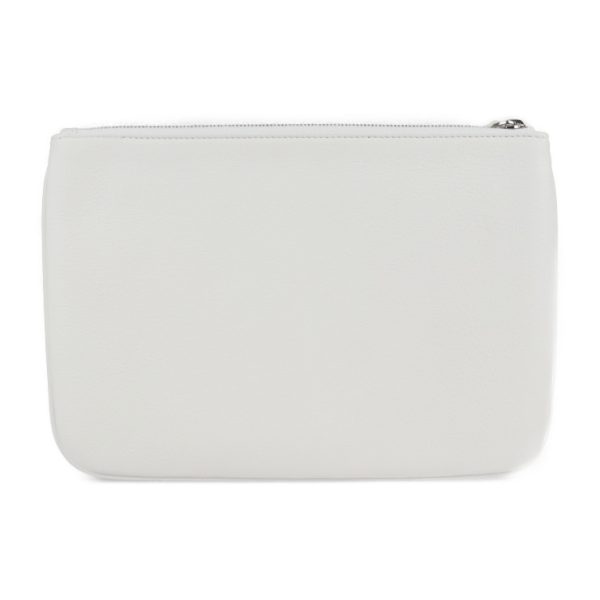 2117103008187 3 Balenciaga Everyday Leather Clutch Bag White