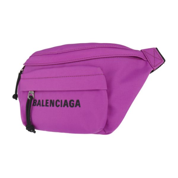 2117103008209 2 Balenciaga Wheel Canvas Belt Bag Purple