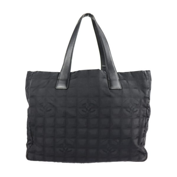 2118113007185 1 Chanel Tote MM Travel Line Tote Bag Nylon Black