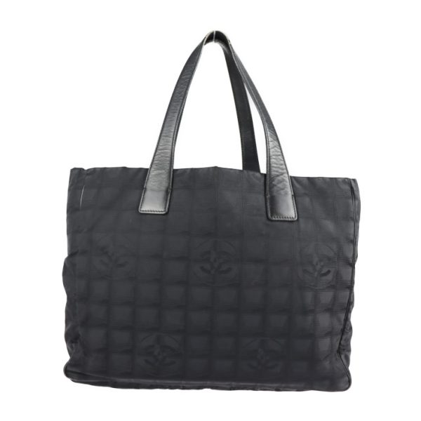 2118113007185 3 Chanel Tote MM Travel Line Tote Bag Nylon Black