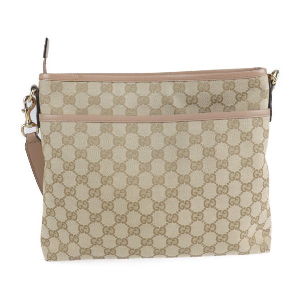 2118113007198 3 GUCCI Shoulder Bag GG Canvas Beige Pink