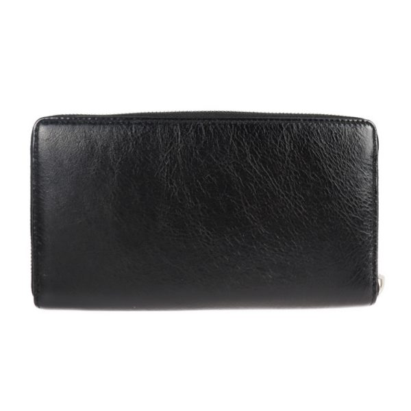 2118113007246 3 Balenciaga Leather Long Wallet Black