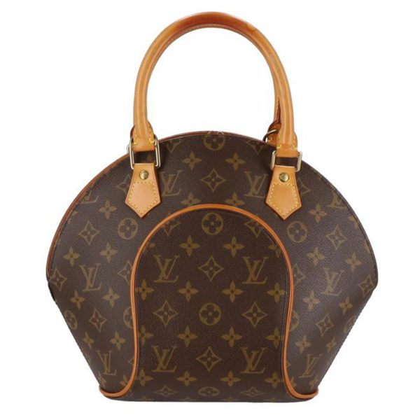 21185 1 Louis Vuitton Ellipse Monogram Satchel Bag Brown