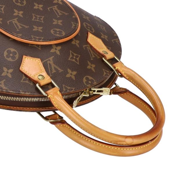 21185 4 Louis Vuitton Ellipse Monogram Satchel Bag Brown