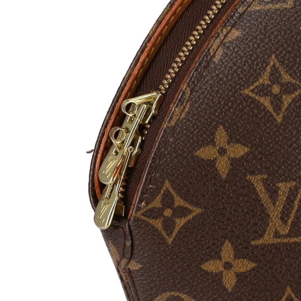 21185 7 Louis Vuitton Ellipse Monogram Satchel Bag Brown