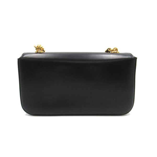 2118800102829 2 Celine Triomphe Calf Shoulder Bag Black