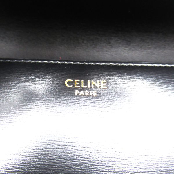 2118800102829 8 Celine Triomphe Calf Shoulder Bag Black